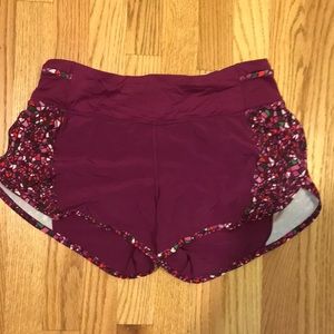 Lulu lemon running shorts size 6